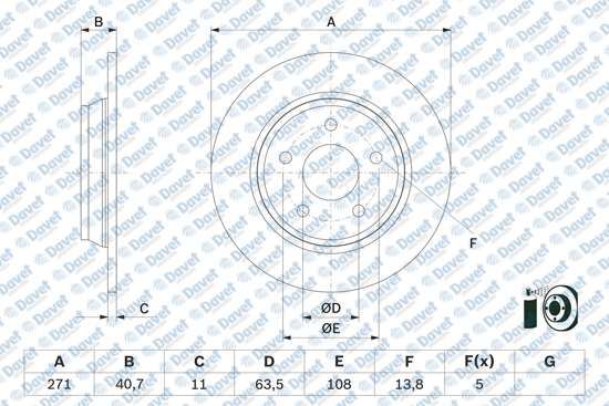 BOSCH 0986479F78 Fren Diski Arka 271mm Focus Iv 1.0 Ecoboost 1.5 Ecoblue 1.5 Ti-Vct 2.0 Ecoblue 2018>